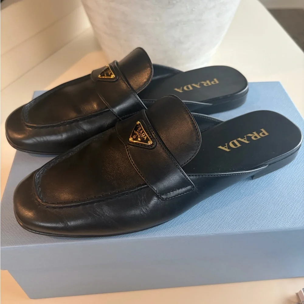 Prada Leather Mules - Picture 2 of 8